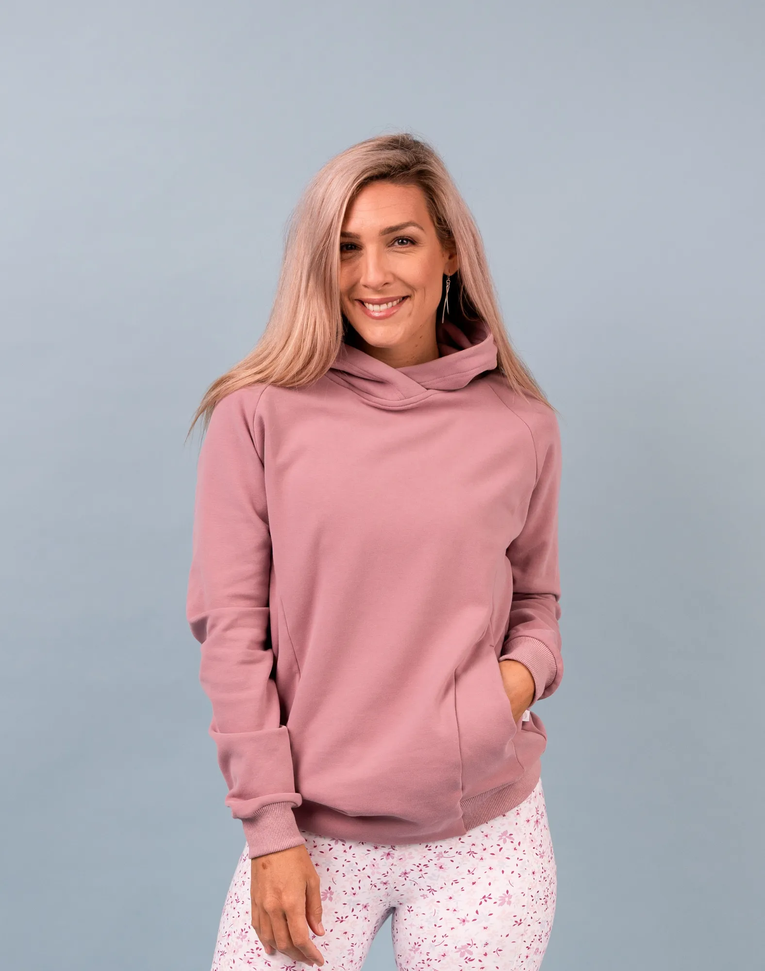** CLEARANCE ** Non BF - Women's Jumper | Jackson Hoodie Dusky Rose