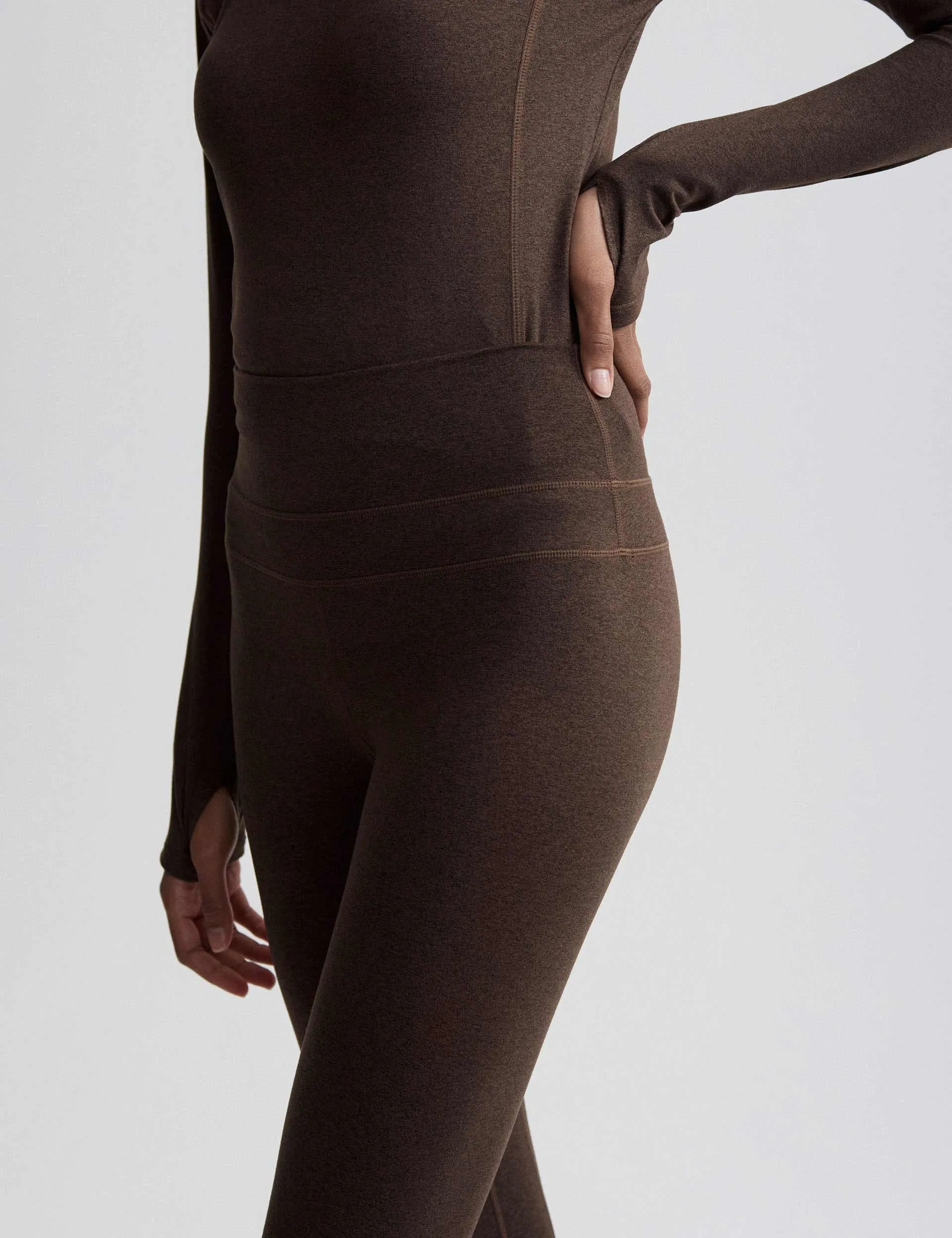 Always Warm Base Layer Legging 27.5" - Deep Chocolate Marl