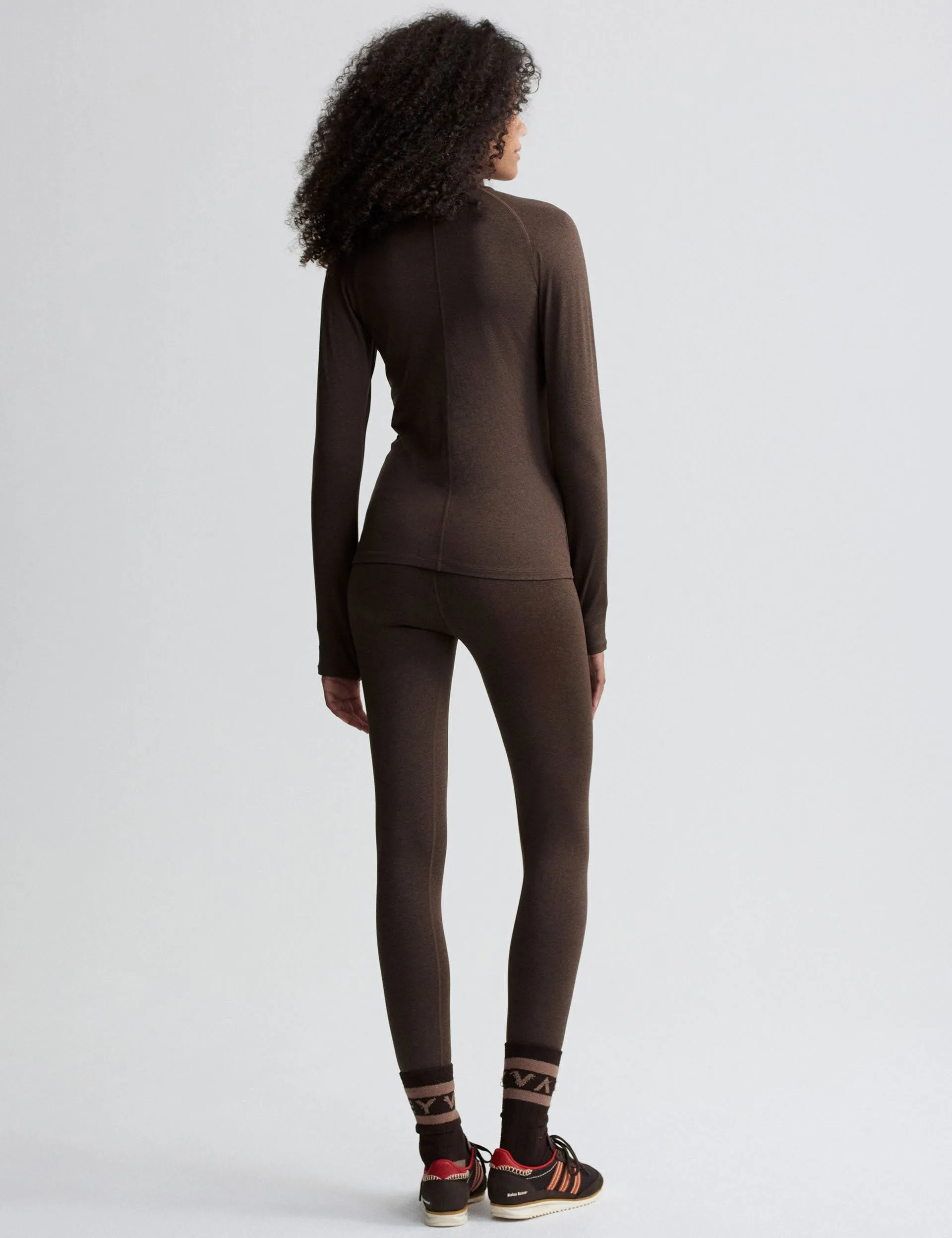 Always Warm Base Layer Legging 27.5" - Deep Chocolate Marl