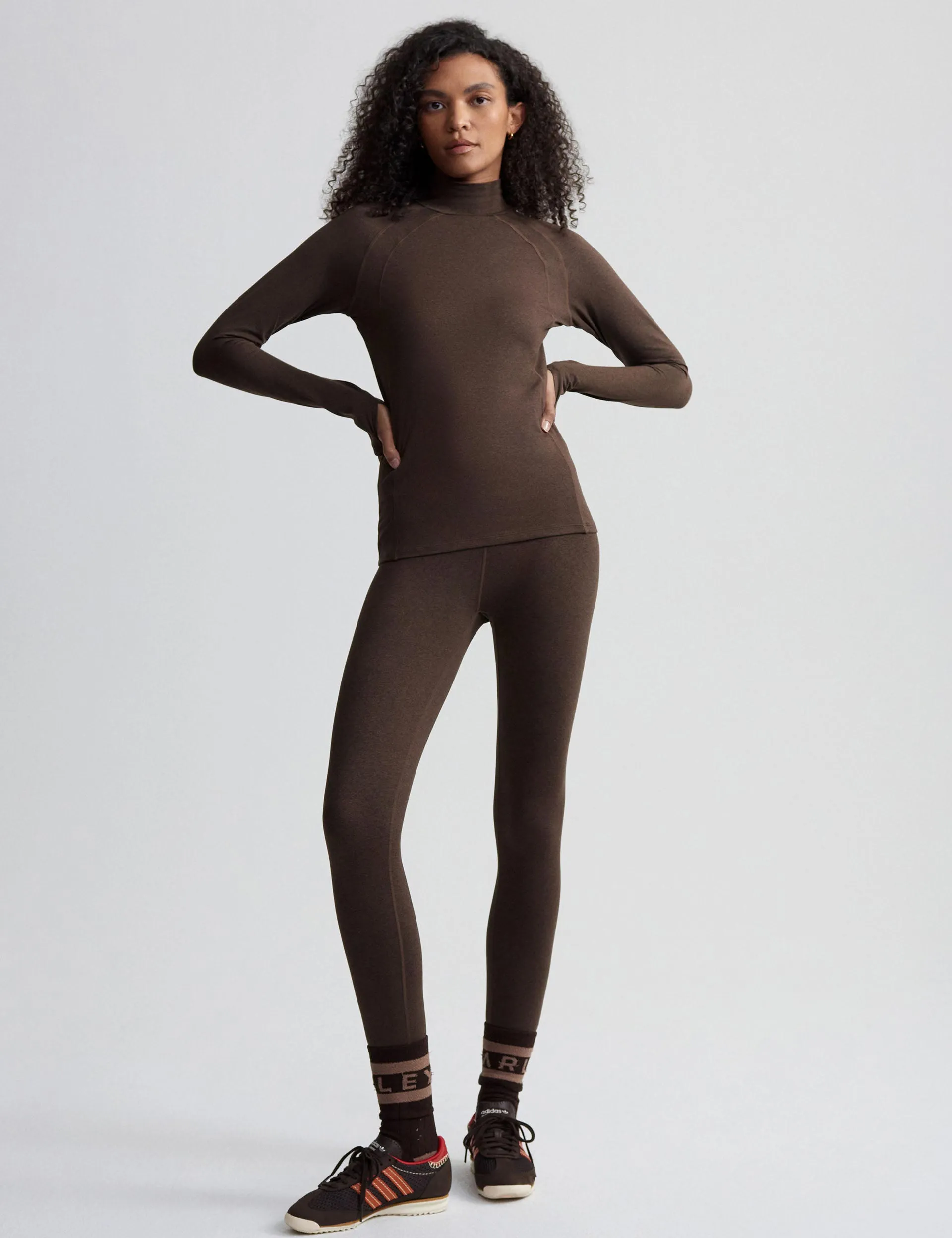 Always Warm Base Layer Legging 27.5" - Deep Chocolate Marl