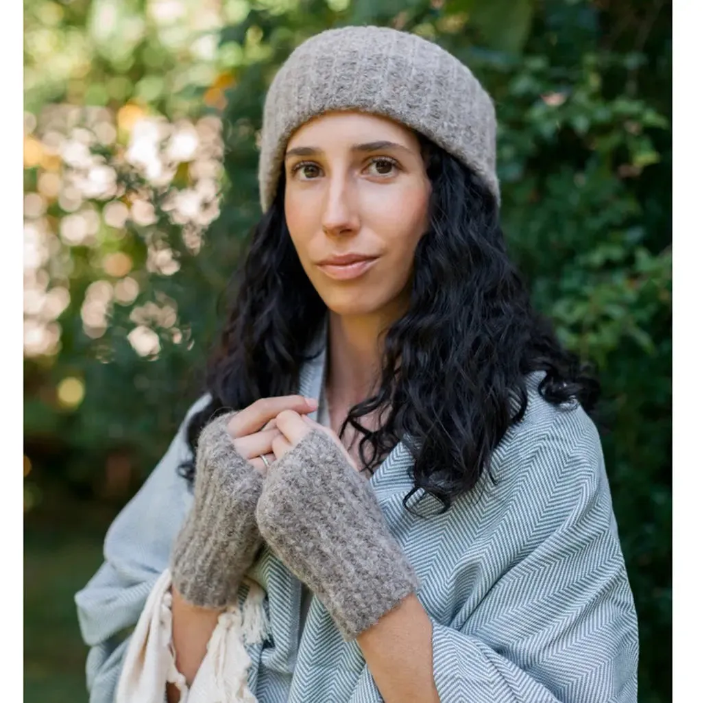 Autumn Ribbed Alpaca Ear Warmer Headband | Ethical Style