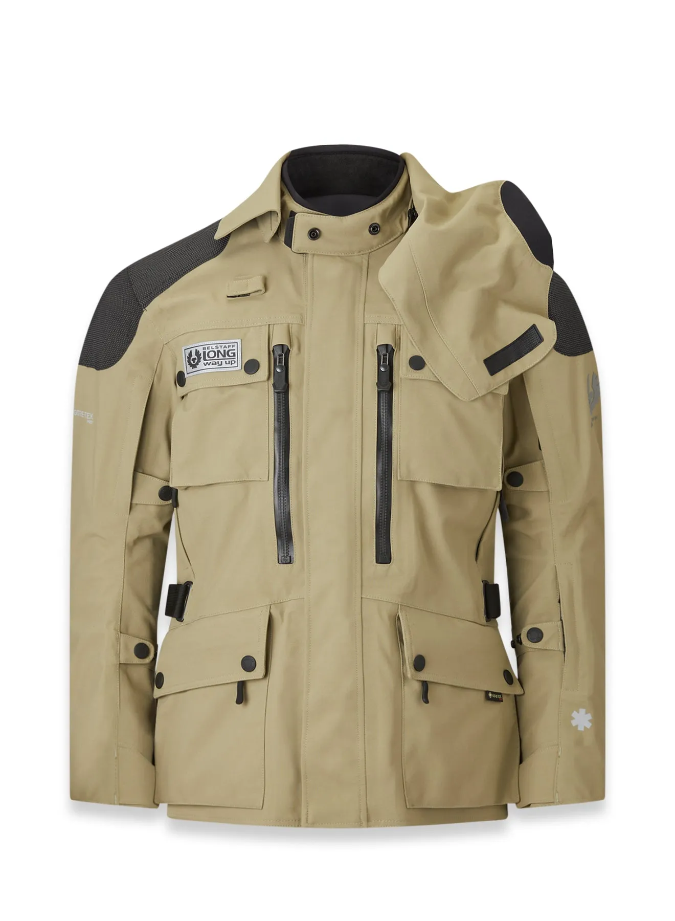 Belstaff Long Way Up Long Way Motorcycle Jacket Gore-Tex Pro 3L - Sand