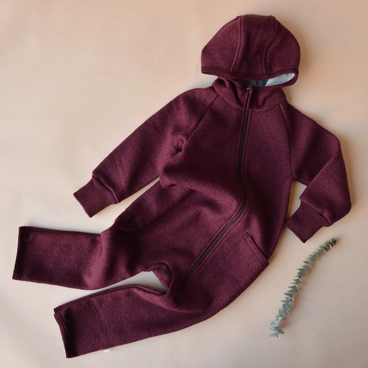 Boiled Wool Zip Overalls (6m-6y)