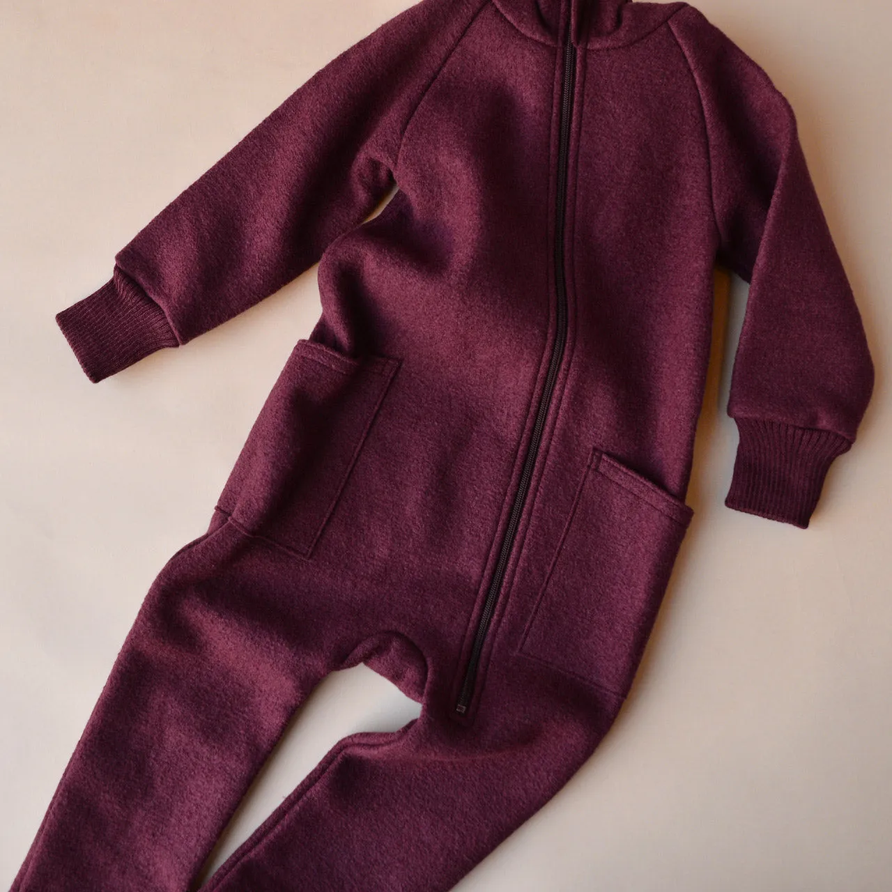 Boiled Wool Zip Overalls (6m-6y)