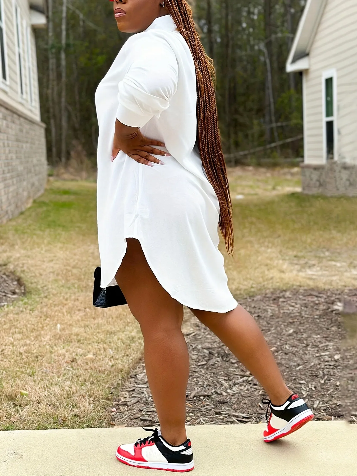 Casual Button up Long Dress