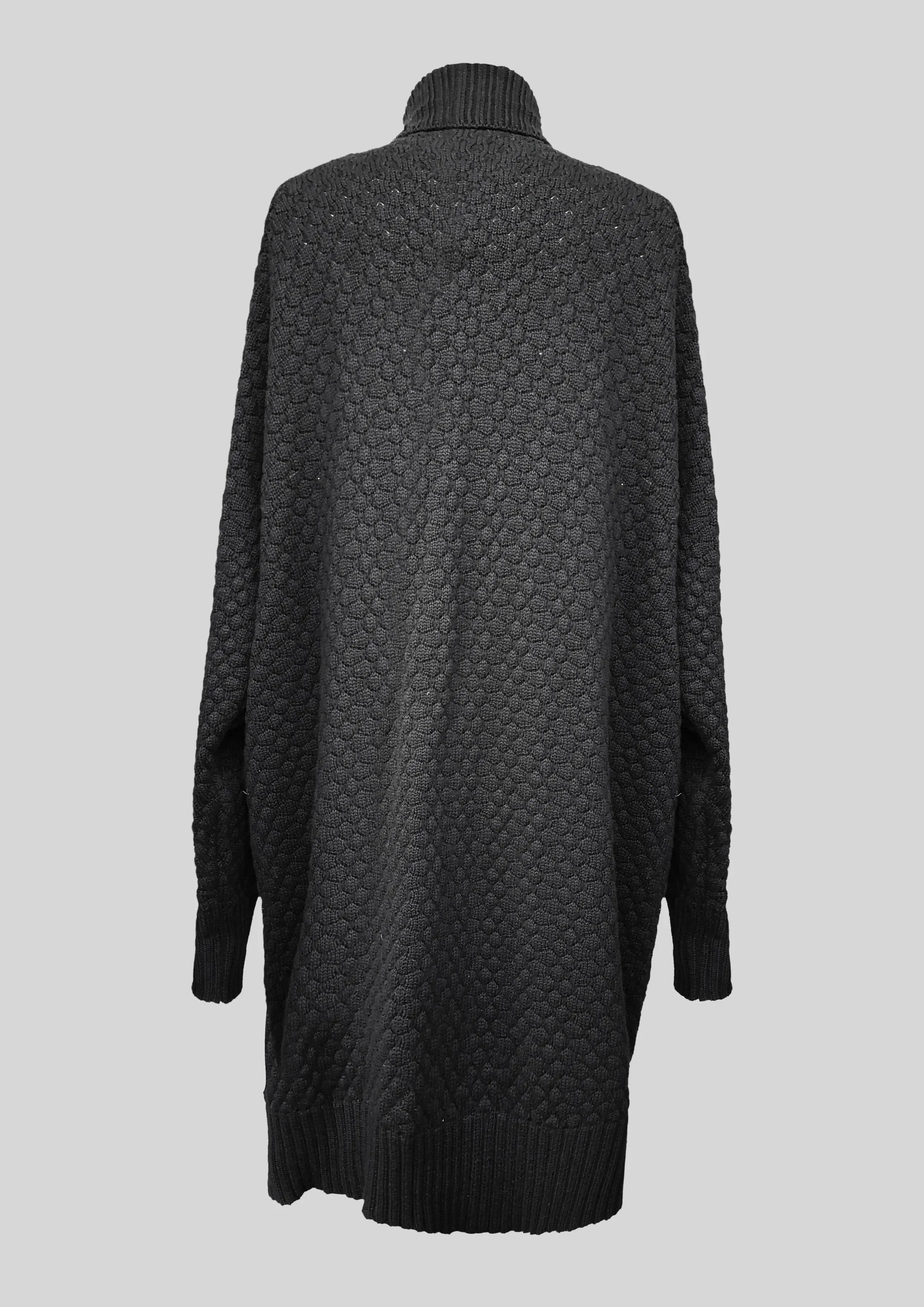 COZY CARDIGAN - KNIT PEARL black