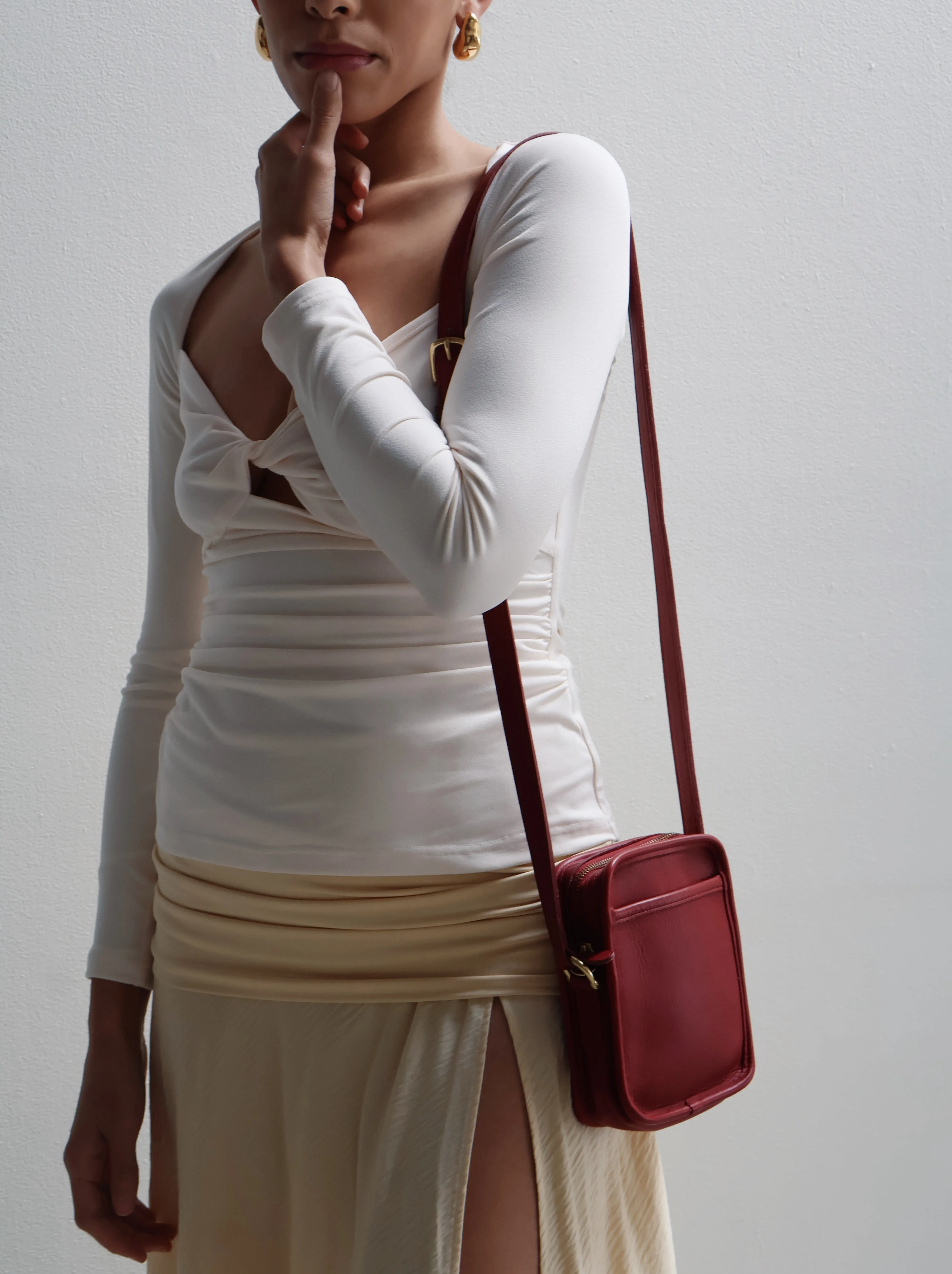 Cream Posie Long Sleeve Top