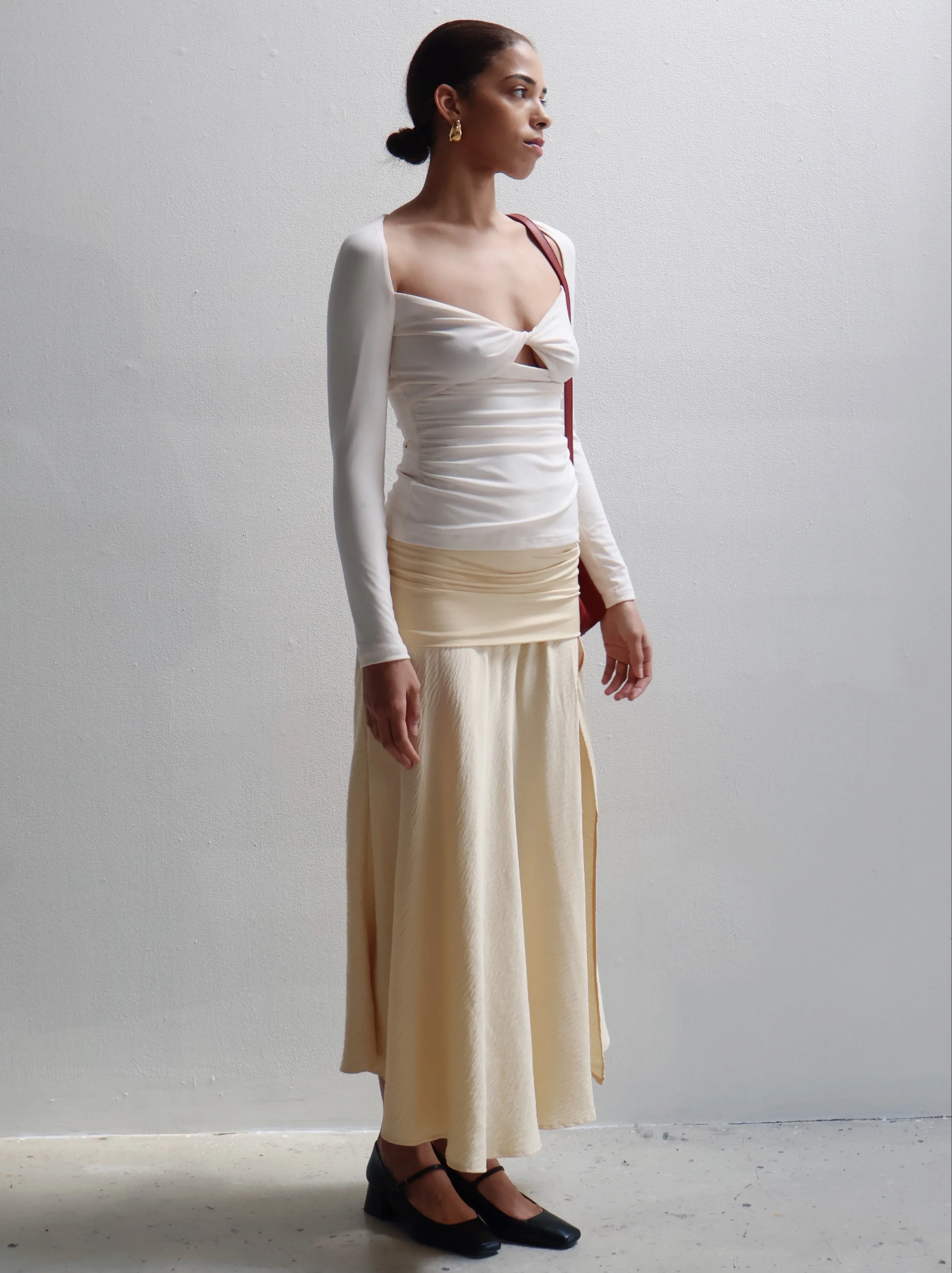 Cream Posie Long Sleeve Top