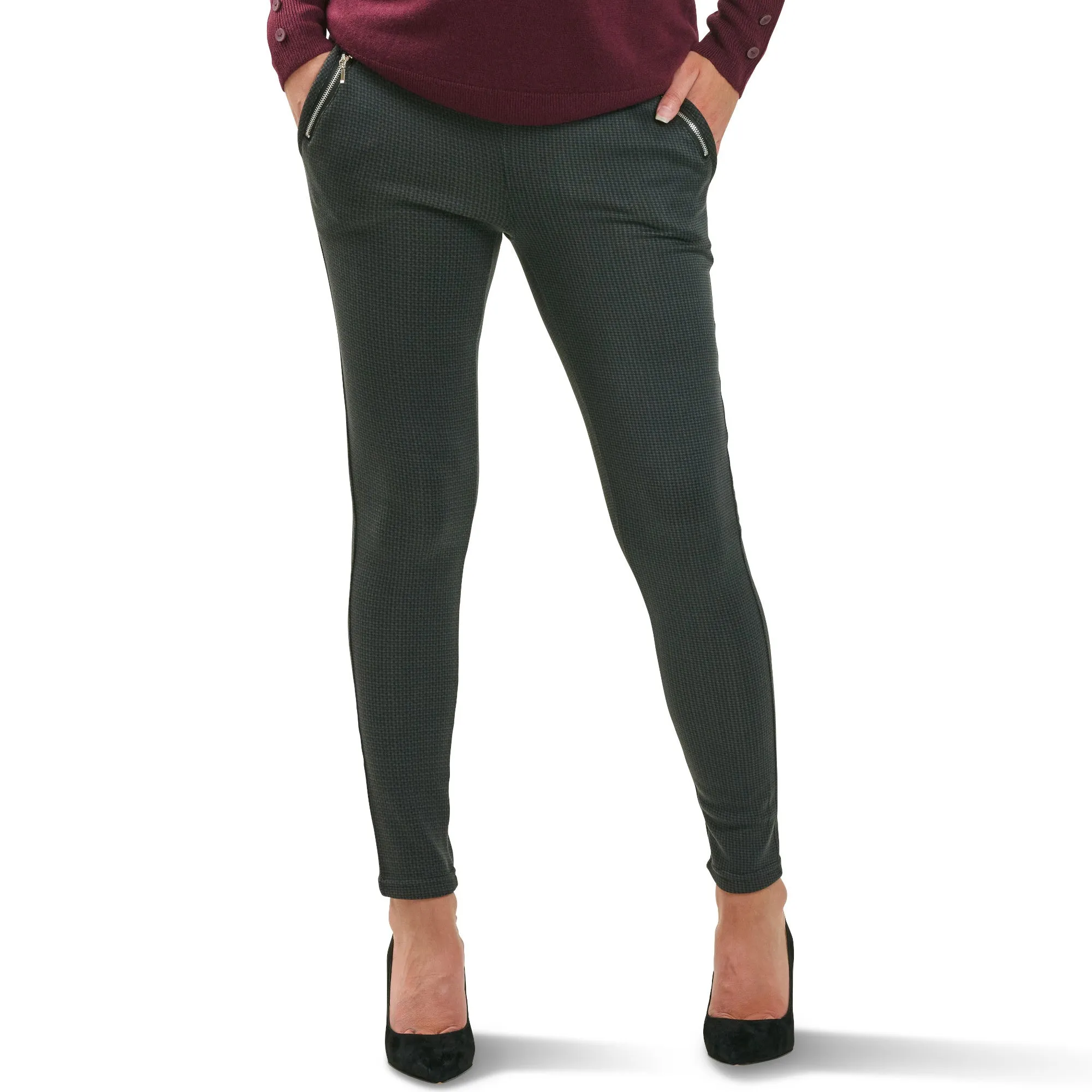lily morgan Women's Pant with Zipper Detail