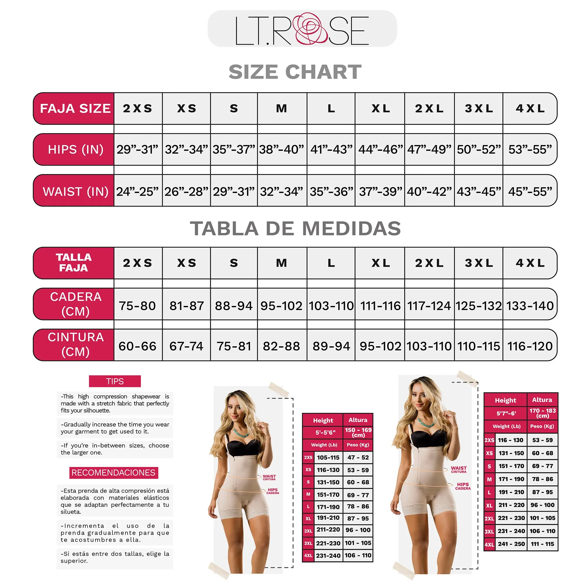 LT.Rose 21701 | Colombian Butt Lifter Shapewear Dress
