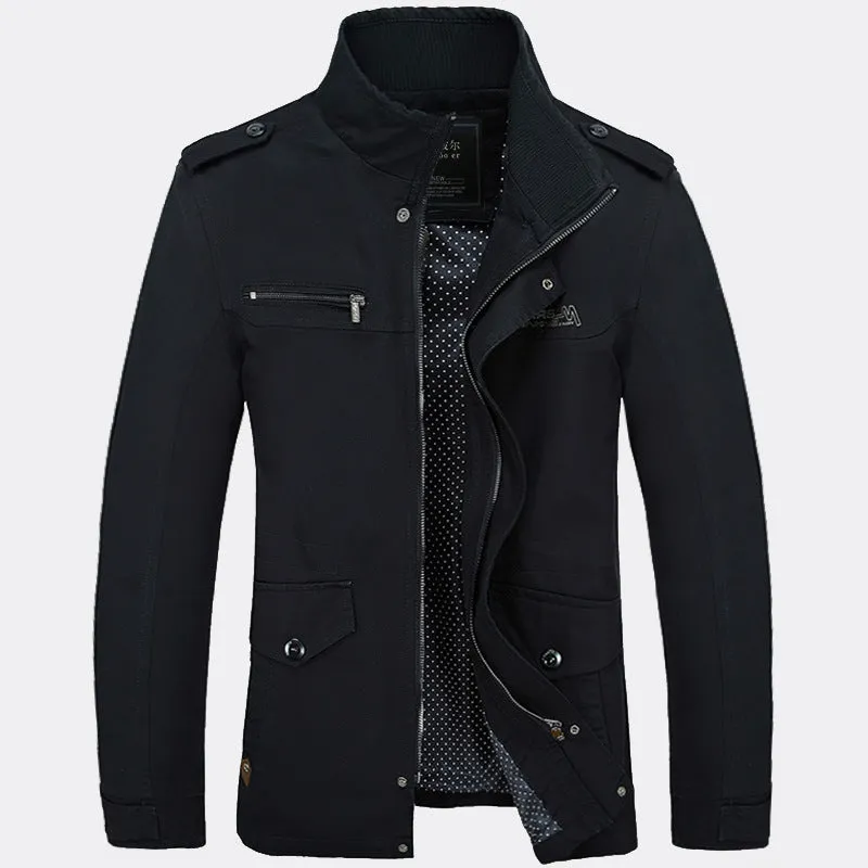 Men's jackets in foreign trade, long washed cotton leisure coat, big new winter and winter yards