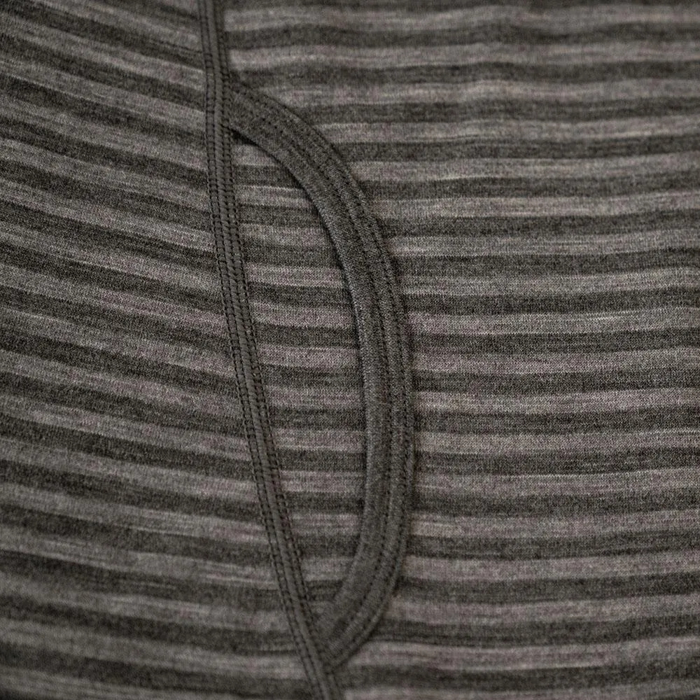 Mens Merino 180 Boxers (Mini Stripe Smoke/Charcoal)