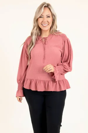 Okay With Me Top, Mauve