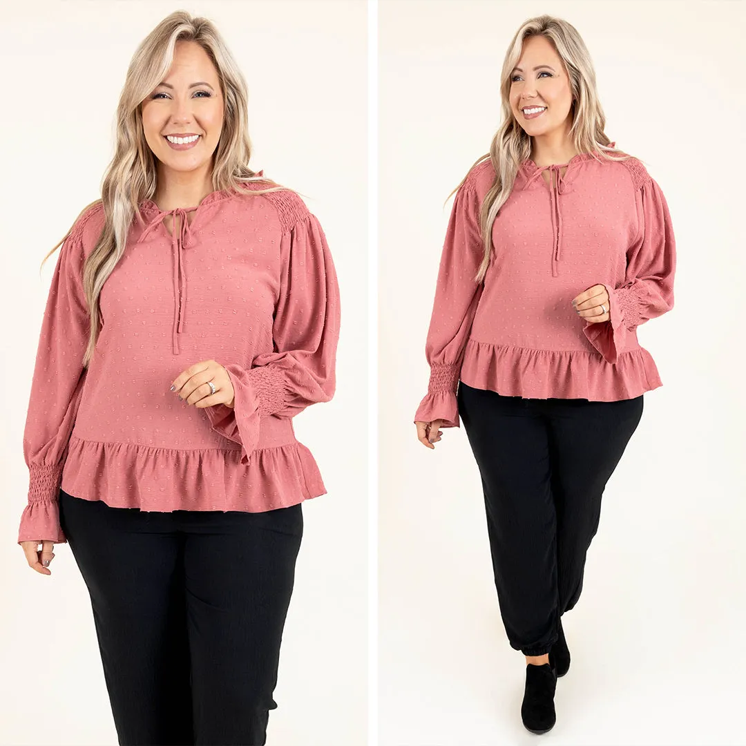 Okay With Me Top, Mauve