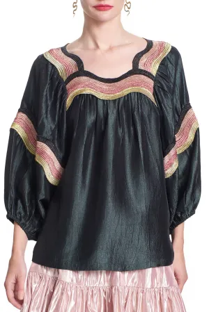 PATTI TOP- Metallic
