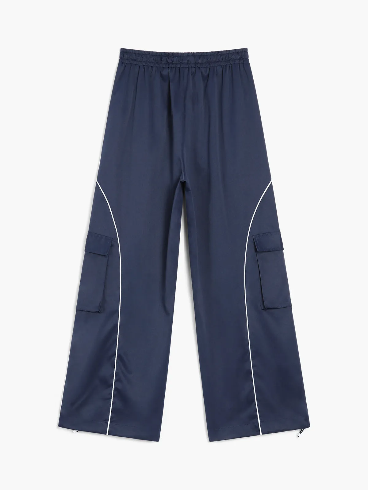 Places To Be Trendy Pockets Cargo Parachute Pants