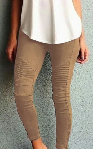 Popular Europe Women Trendy Casual Slim Look Fitted Stretchable Pants