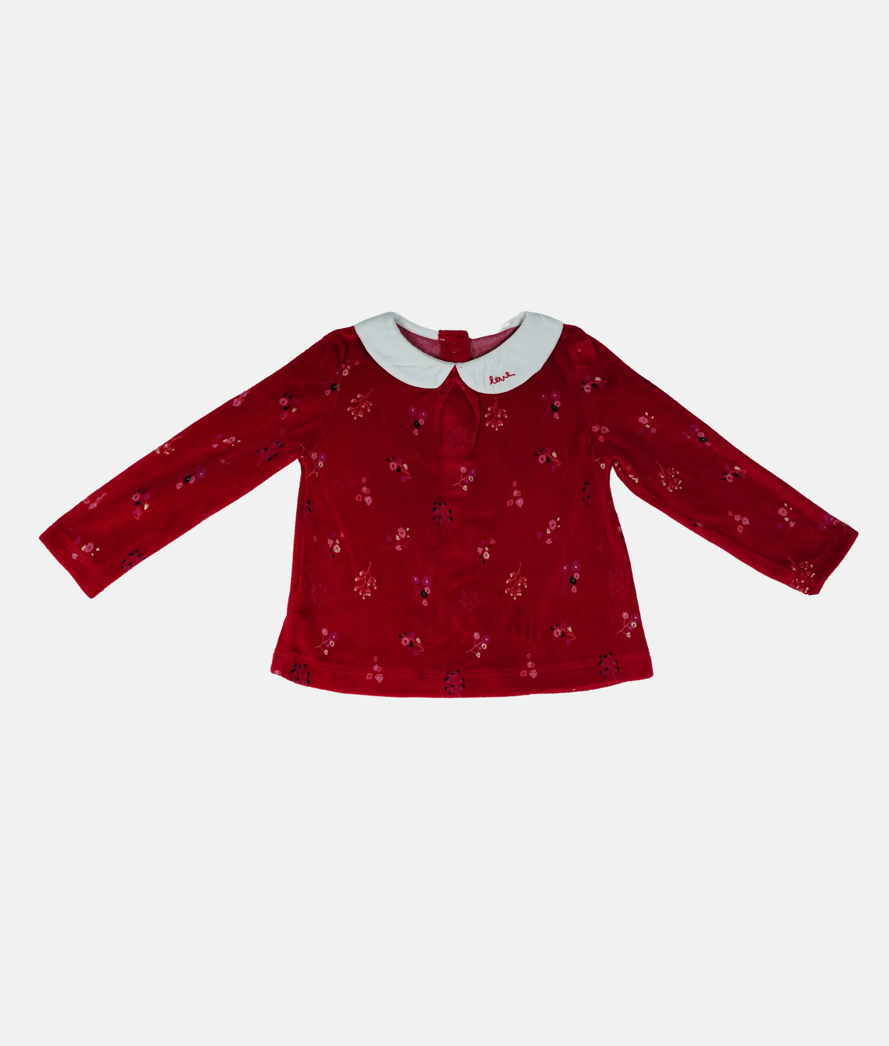 Red Floral Baby Winter Jacket