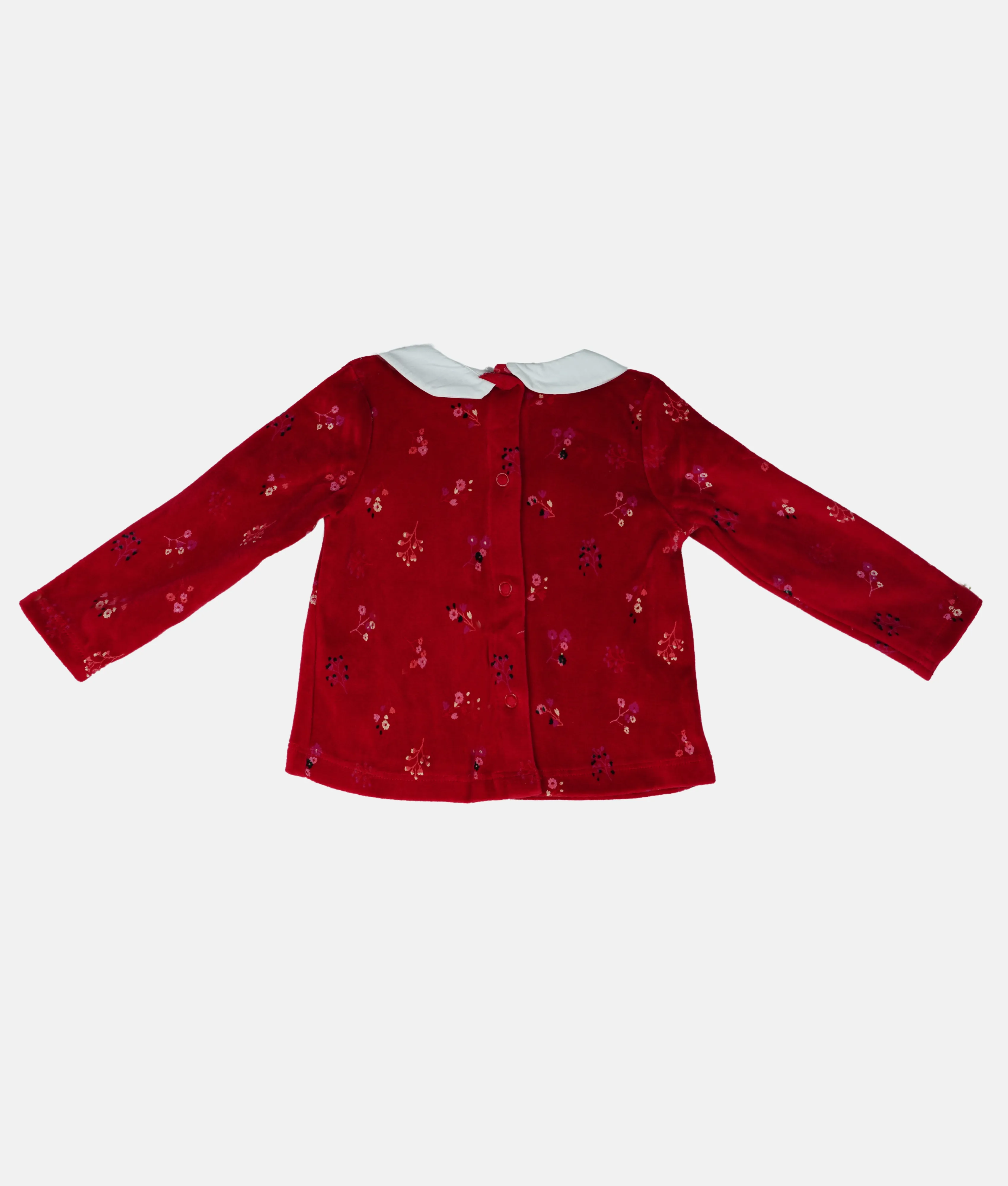 Red Floral Baby Winter Jacket