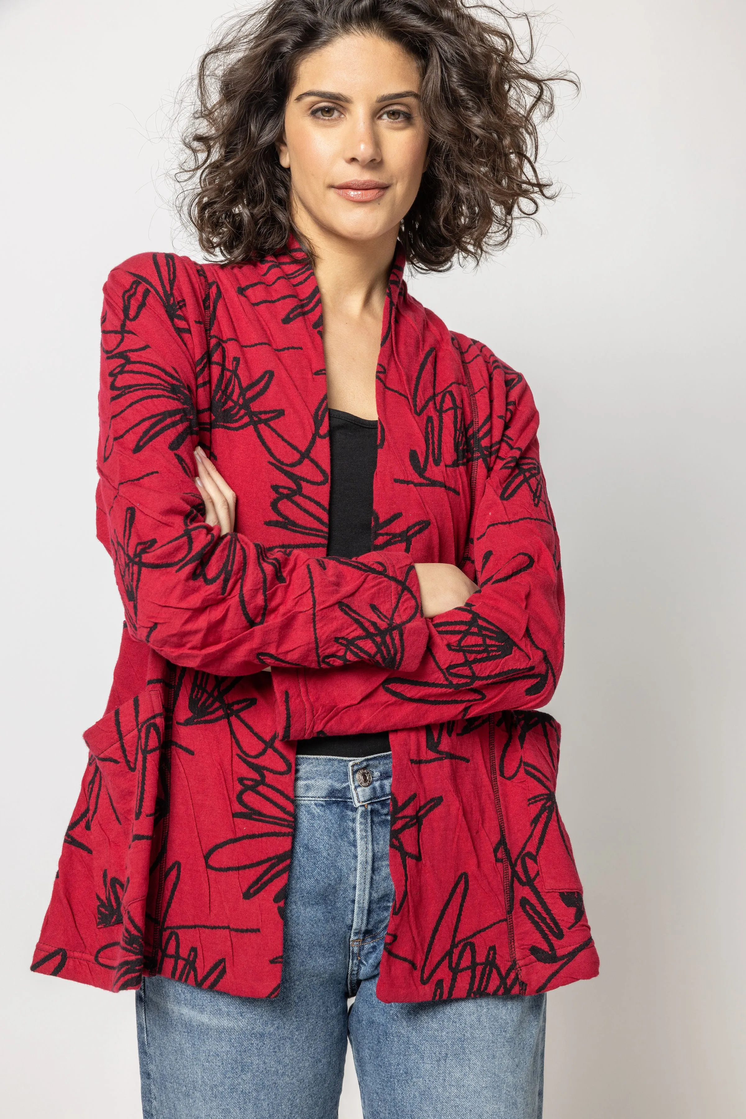 Scribble Weave Cardigan Jacket