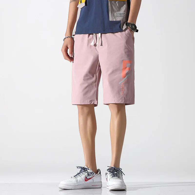 Shorts Men Summer Korean Trendy Thin Casual Outdoor Sporty Loose INS Popular All-Matching Bermuda Shorts