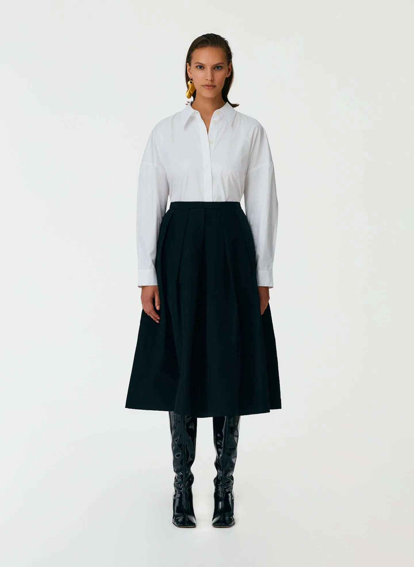 Silk Faille Full Skirt