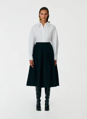 Silk Faille Full Skirt