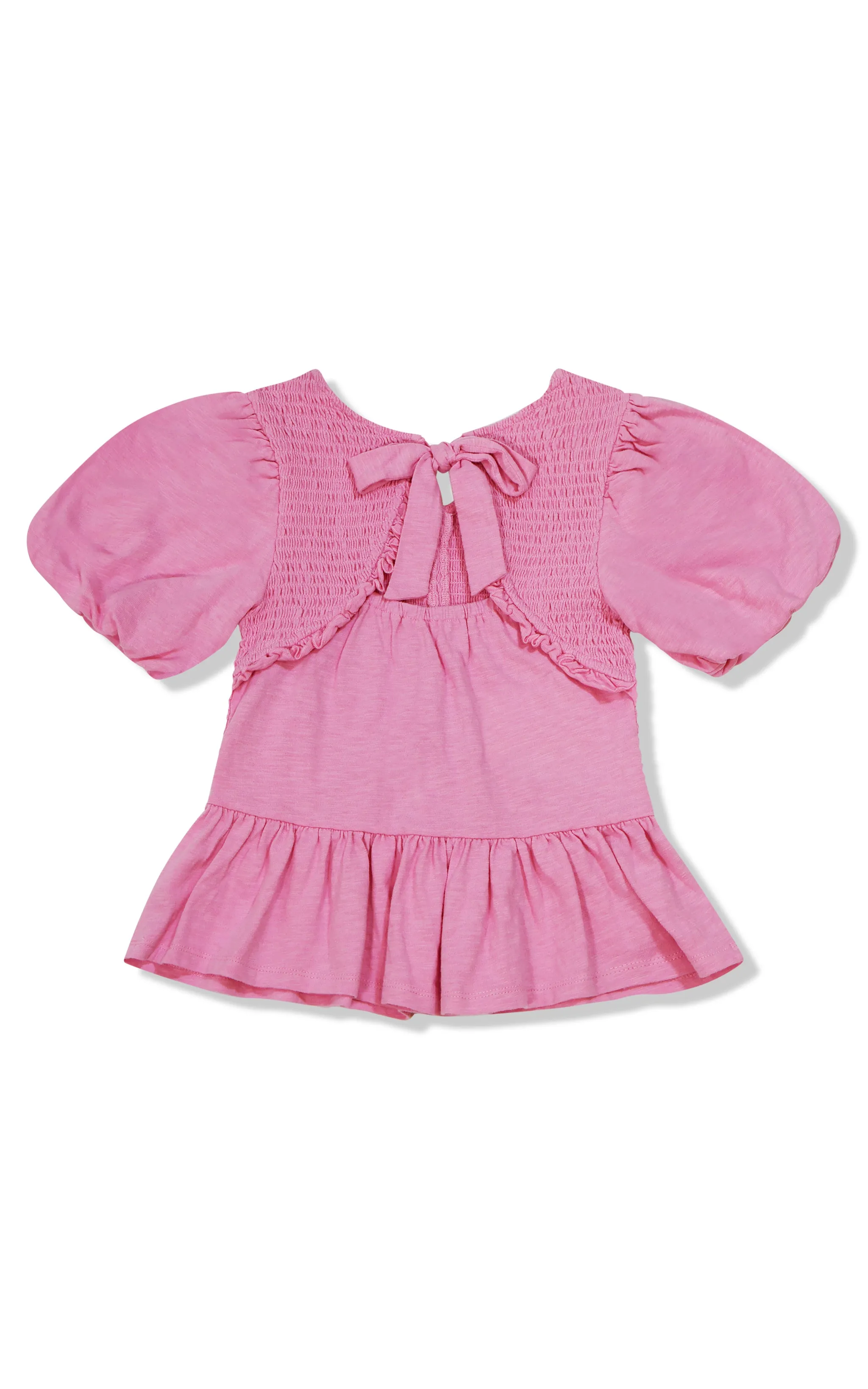 Smocked Tie Back Top | 7-16