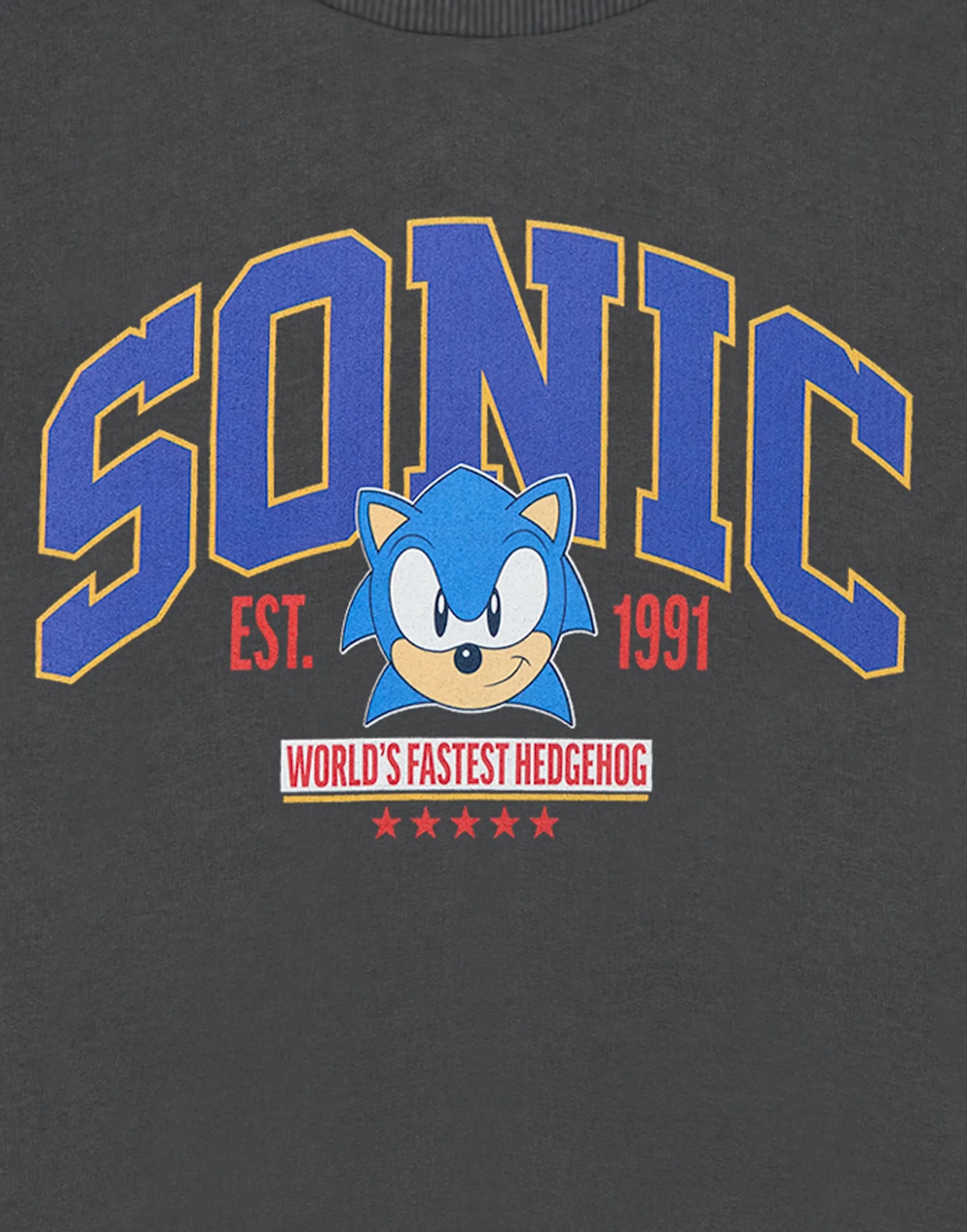 Sonic the Hedgehog World's Fastest Mens Grey Sweatshirt