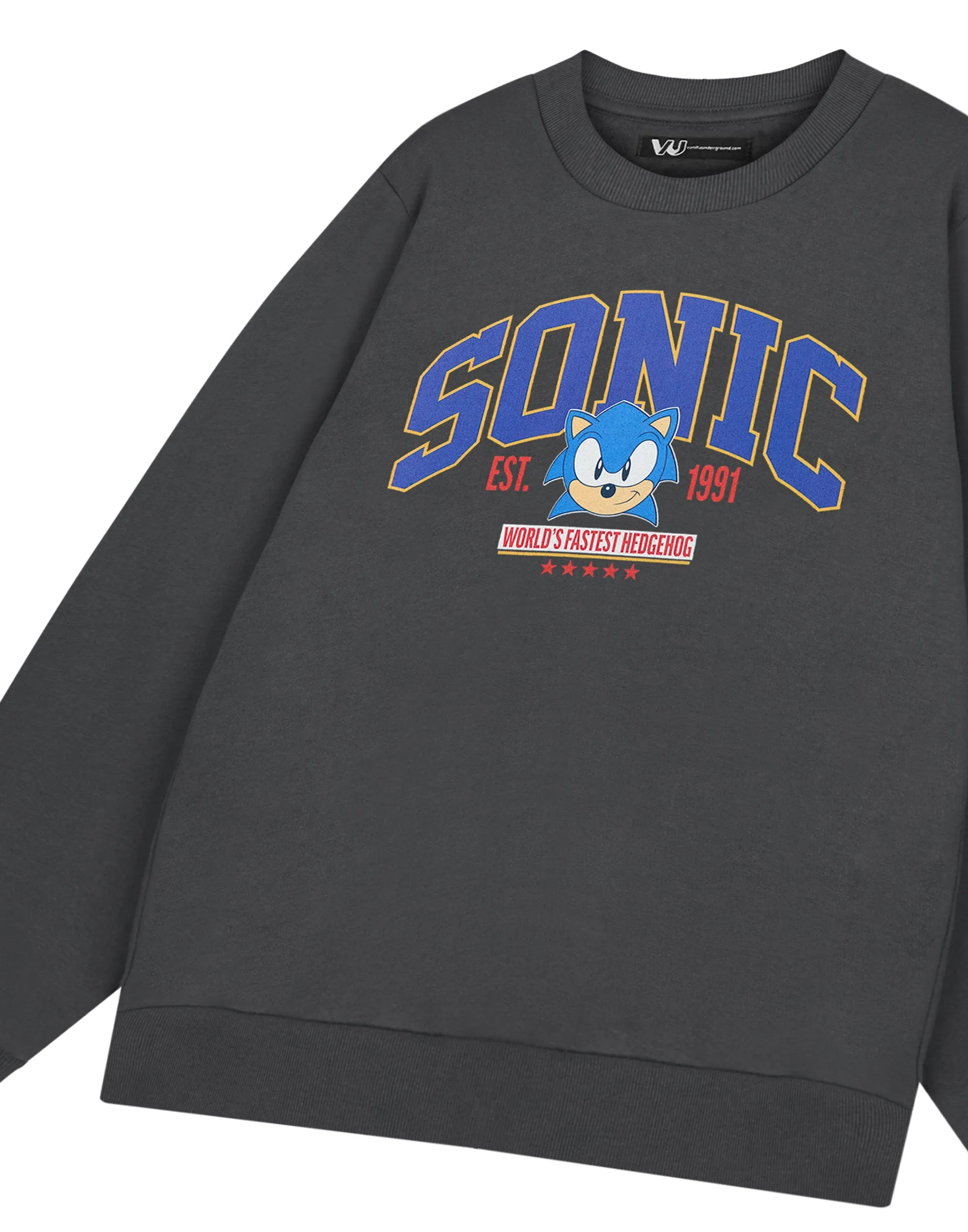 Sonic the Hedgehog World's Fastest Mens Grey Sweatshirt