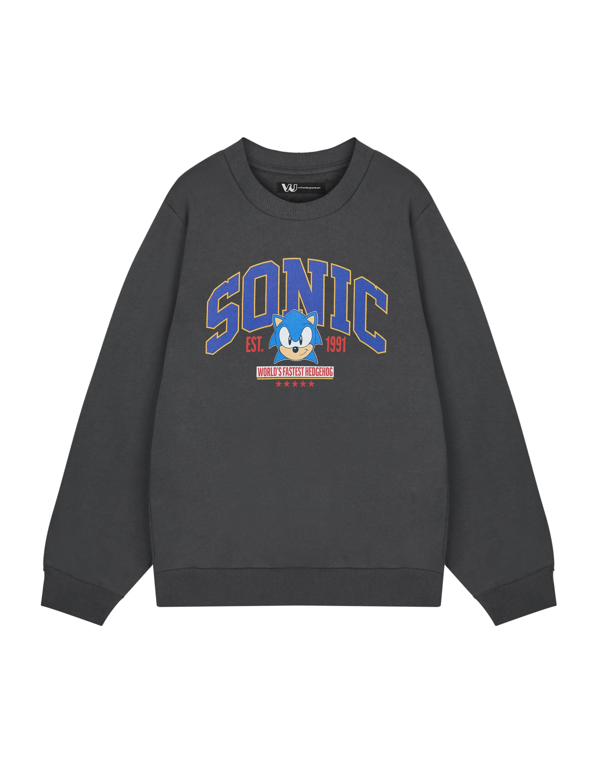 Sonic the Hedgehog World's Fastest Mens Grey Sweatshirt