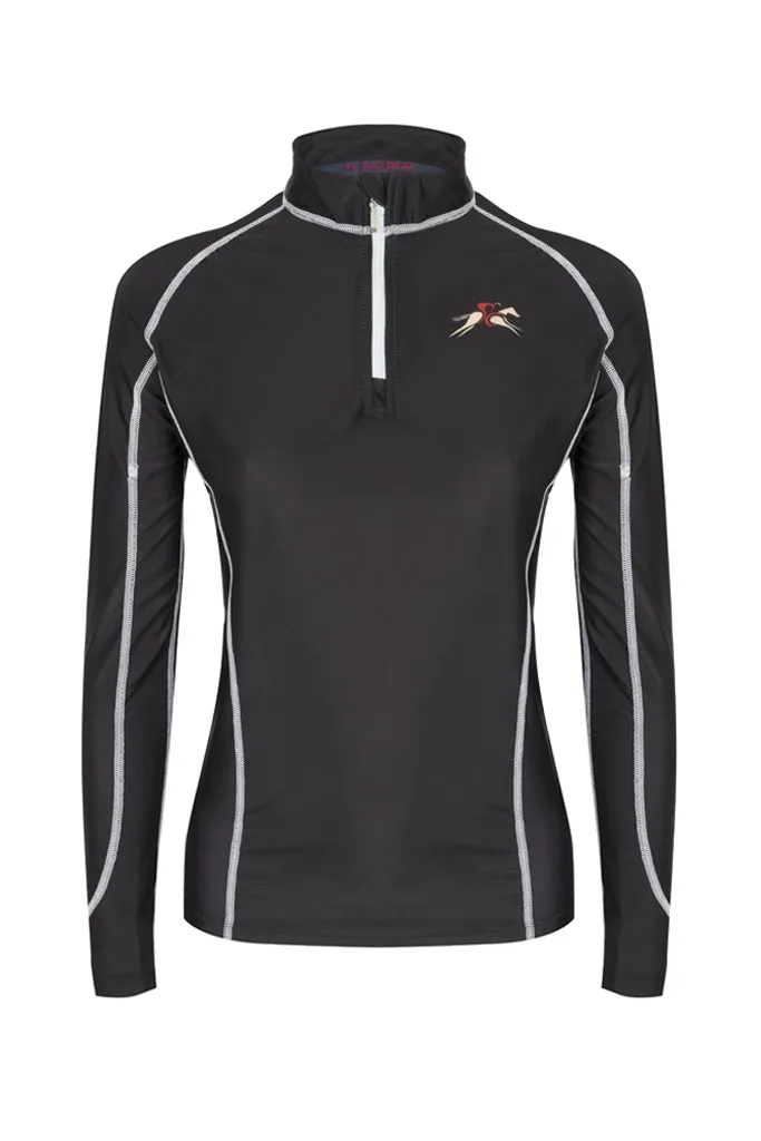Sprint Lycra Top Black By A Little Bit Racey