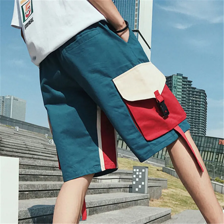 Summer Men Shorts Bermuda INS Loose Plus Size Casual Korean Trendy Cargo Pants Bermuda Shorts