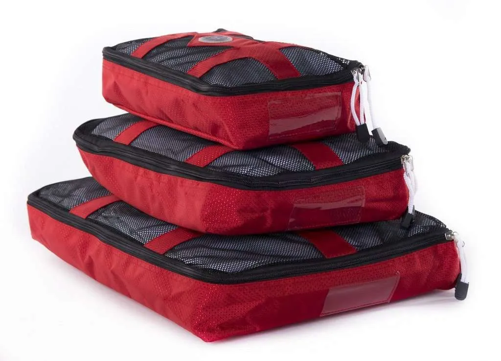 Three-Piece Packing Cubes – Luggage Organizers