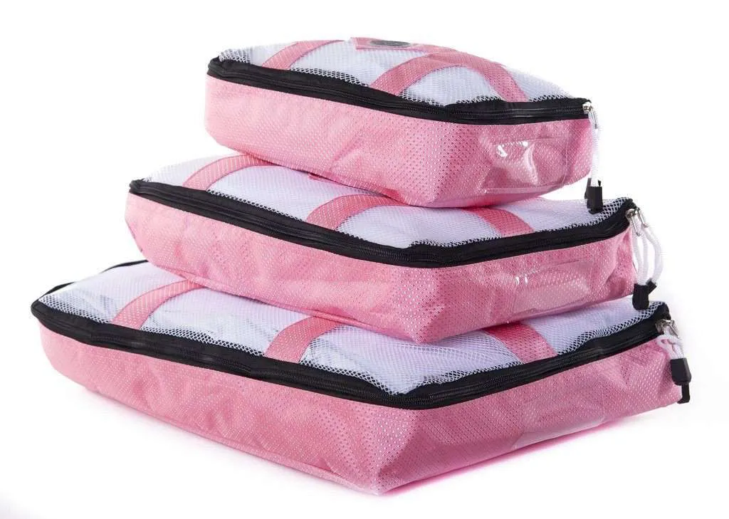 Three-Piece Packing Cubes – Luggage Organizers