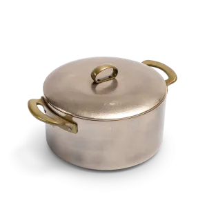 Two-handed stock pot with lid - 5 quarts